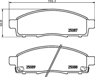 Тормозные колодки дисковые, к-кт. BREMBO P56 102