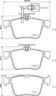 Тормозные колодки, к-кт. BREMBO P85 162