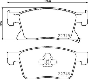 Тормозные колодки, к-кт. BREMBO P59 091