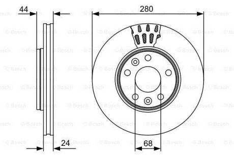 Тормозной диск BOSCH 0 986 479 C62