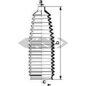 Пыльник рулевого механизма (GKN) SPIDAN 84077