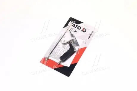 Пистолет пневматический продувочный с удлиненным соплом, 1/4 ", 0.8 MPa [20/40], шт(про-во) YATO YT-2373