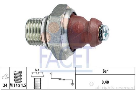 Датчик давления масла ОМ616/617 FACET 7.0074