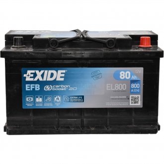 Акумулятор 6 CT-80-R Start-Stop EFB EXIDE EL800 (фото 1)