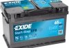 Акумулятор 6 CT-65-R Start-Stop EFB EXIDE EL652 (фото 1)