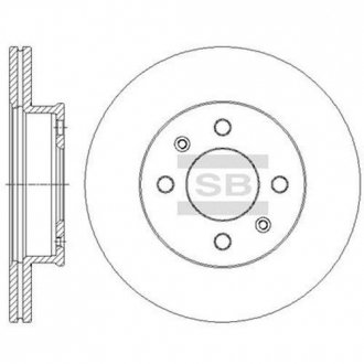 Тормозной диск передний SANGSIN BRAKE HI-Q SD1090