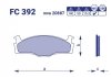 Колодка тормозов. Seat Cordoba, Ibiza; VW Golf, Jetta, Passat (H – 15,3 мм) передн. (выр-во) FRICO FC 392 (фото 2)