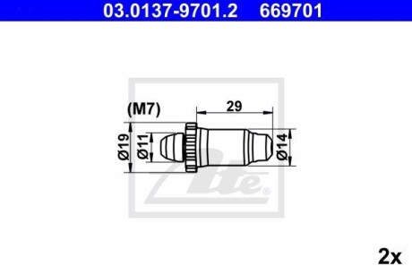 Штуцер ATE 03.0137-9701.2