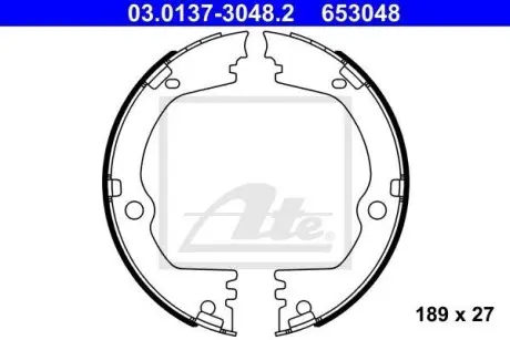 Гальмівні колодки ATE 03.0137-3048.2
