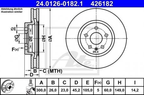 Тормозной диск ATE 24.0126-0182.1