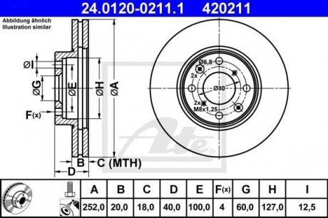 Гальмівний диск ATE 24.0120-0211.1