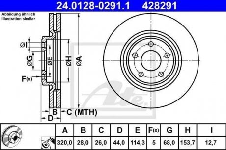 Тормозной диск ATE 24.0128-0291.1