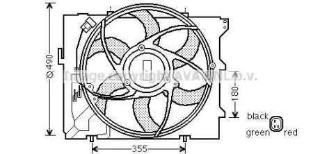 BW 1-, 3-series E87 Petrol 0 Вентилятор AVA BW7523