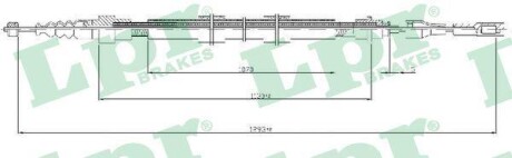 Тросик стояночного тормоза LPR C0258B