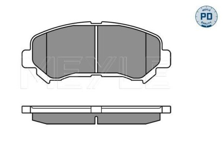 Колодки гальмівні (передні) Nissan Qashqai/X-Trail 07- (Akebono) MEYLE 025 246 3217/PD