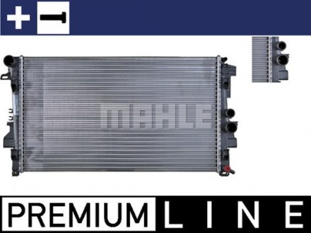 Радиатор охлаждения MB Vito (W639) 03- (-/+AC) CR 608 000P MAHLE\KNECHT CR608000P (фото 1)