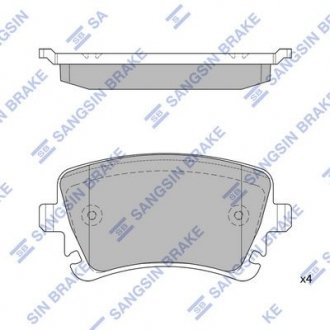 Кт. Гальмівні колодки дискові SANGSIN HI-Q SP2112-R