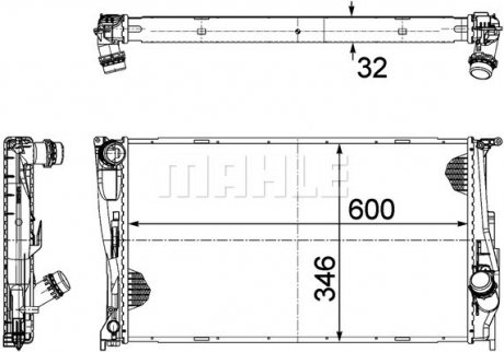 Радиатор MAHLE MAHLE\KNECHT CR1085000P