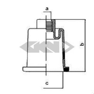 Пильник рульового механізму (GKN) SPIDAN 83922 (фото 1)