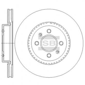 Диск тормозной HI-Q SD2043