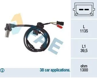 Датчик ABS FAE 78085