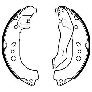 Гальмівні колодки, барабанні DELPHI LS2107