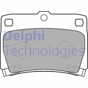 Комплект тормозных колодок, дисковый тормоз DELPHI LP1546