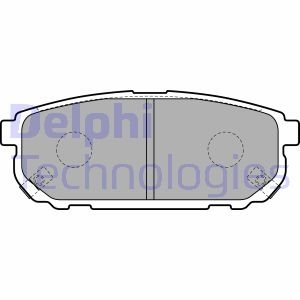 Комплект тормозных колодок, дисковый тормоз DELPHI LP1850 (фото 1)