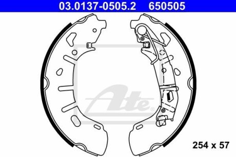 Тормозные колодки ATE 03.0137-0505.2