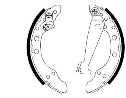 Тормозные колодки зад. Fabia/Golf 200*40 PAGID 8DB355001-311 HELLA 8DB 355 001-311