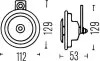 Звуковой сигнал HELLA 3BA 002 768-551 (фото 2)