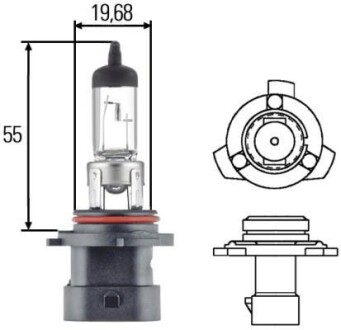 Автолампа HB4A 12V 51W P22D HB4 8GH005636-201 HELLA 8GH 005 636-201