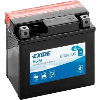 Акумулятор 6 CT-4-R AGM EXIDE ETX5L-BS
