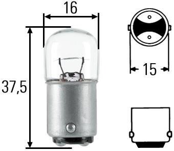 Автолампа Behr 5 W 24 V прозора HELLA 8GA 002 071-361