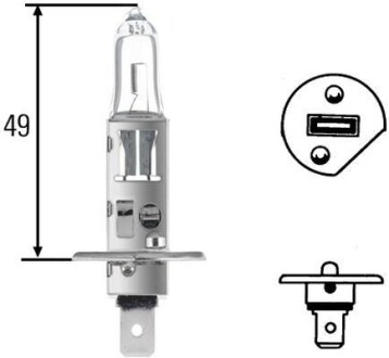 Автолампа Behr 55 W 12 V прозора HELLA 8GH 002 089-131