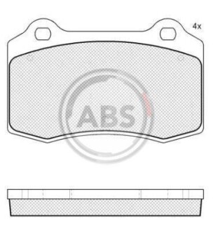 Тормозные колодки дисковые A.B.S. A.B.S. 37691