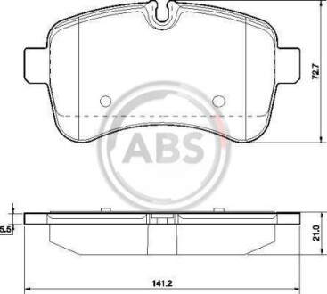 Гальмівні колодки дискові A.B.S. A.B.S. 37630