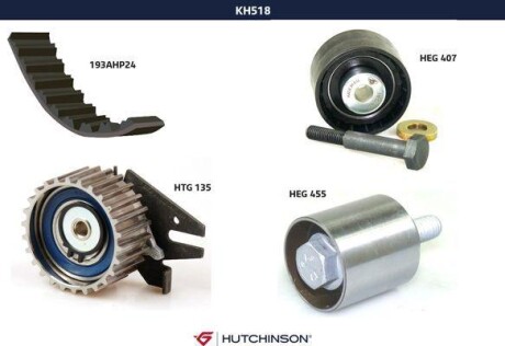 Комплект ГРМ HUTCHINSON KH 518