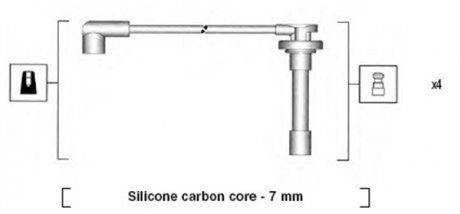 Комплект проводов зажигания MAGNETI MARELLI 941315010888