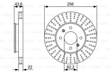 Тормозной диск BOSCH 0986479V96