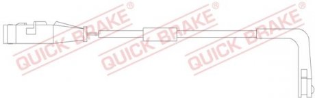 Датчик износа, тормоз. QUICK BRAKE WS0252A