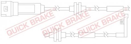 Датчик износа, тормоз. QUICK BRAKE WS0158A