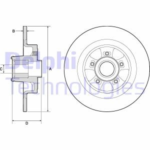 Тормозной диск с подшипником DELPHI BG9133RSC (фото 1)