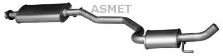 Передній глушник,випускна сист ASMET 29.004 (фото 1)