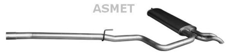 Задній. глушник,випускна сист. ASMET 01.077