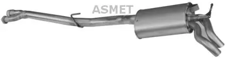 Задний. глушитель, выпускная сист. ASMET 01.054