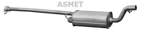 Передній глушник,випускна сист ASMET 07.172