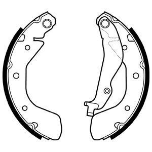 Тормозные колодки, барабанные DELPHI LS2134