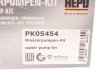 Комплект ГРМ, пас+ролик+помпа HEPU PK05454 (фото 14)