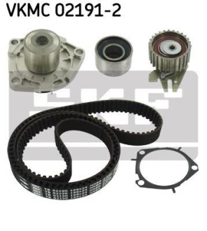 Комплект ГРМ, пас+ролик+помпа SKF VKMC 02191-2